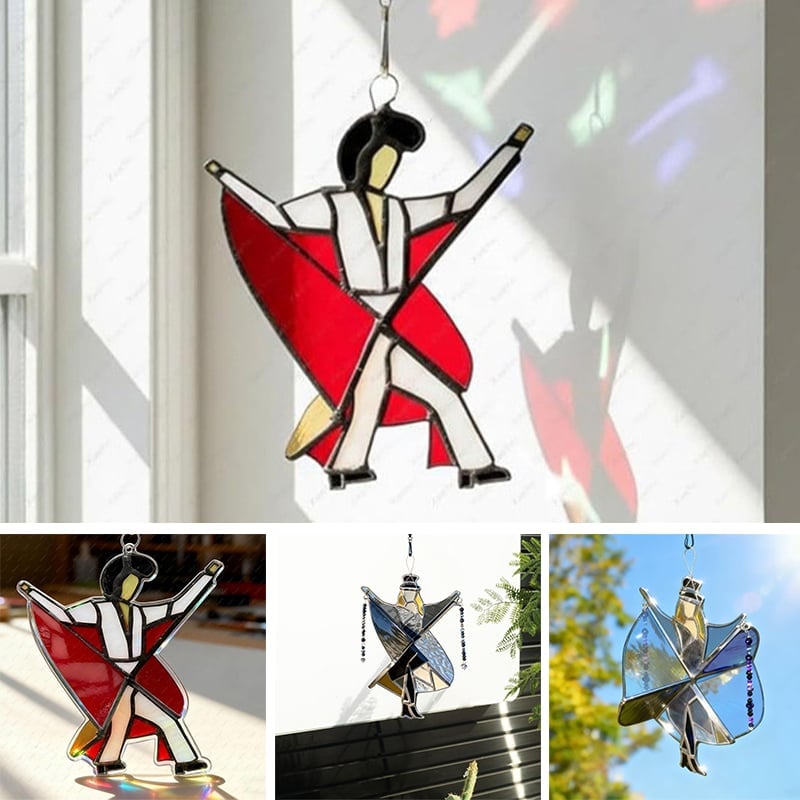 Håndlaget Spinner i Farget Glass