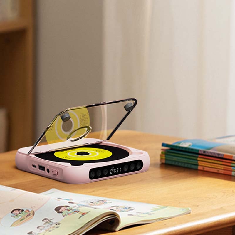 Bærbar Bluetooth-kompatibel CD-spiller