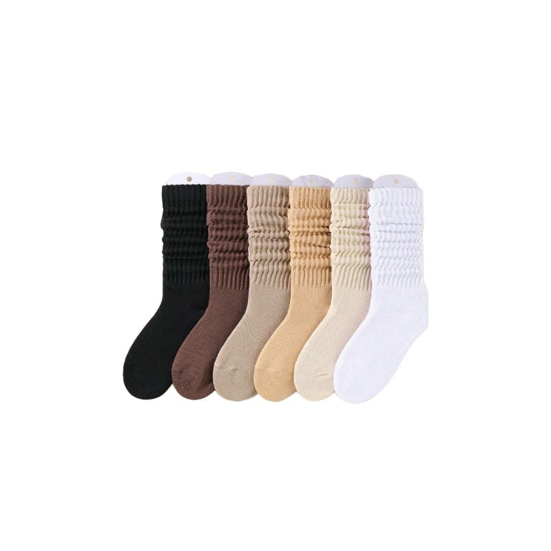 6 farger på vår-høst Maillard-sokker