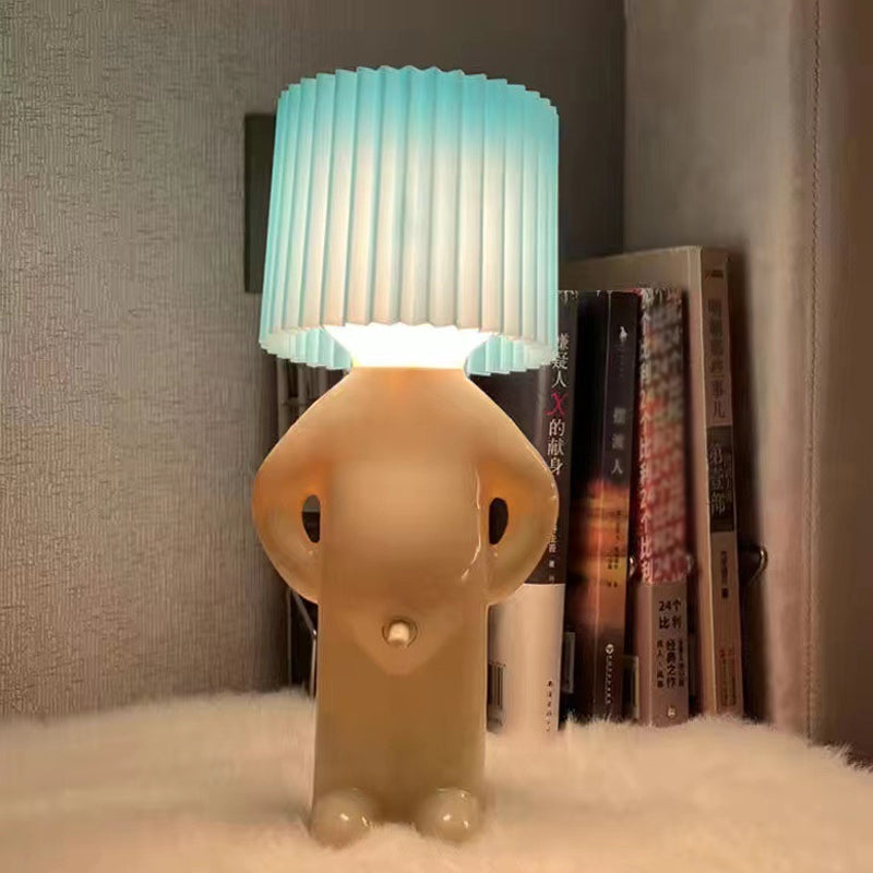 En liten sjenert mann Kreativ lampe