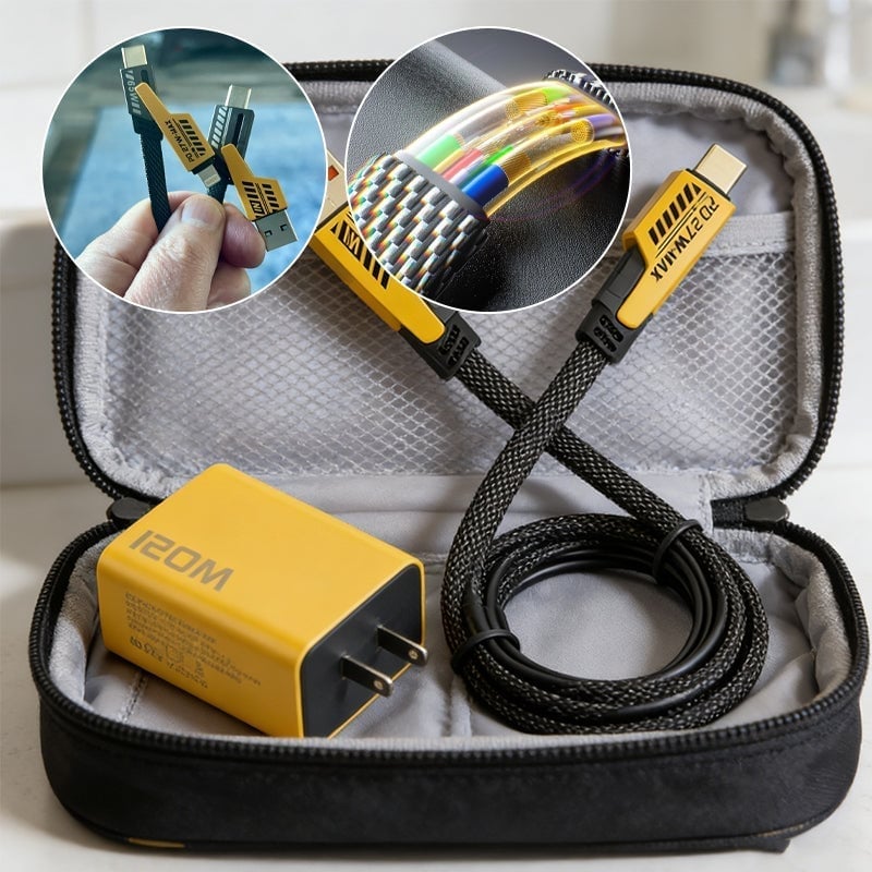 Dobbel USB + Dobbel Type-C 120W hurtigladehode