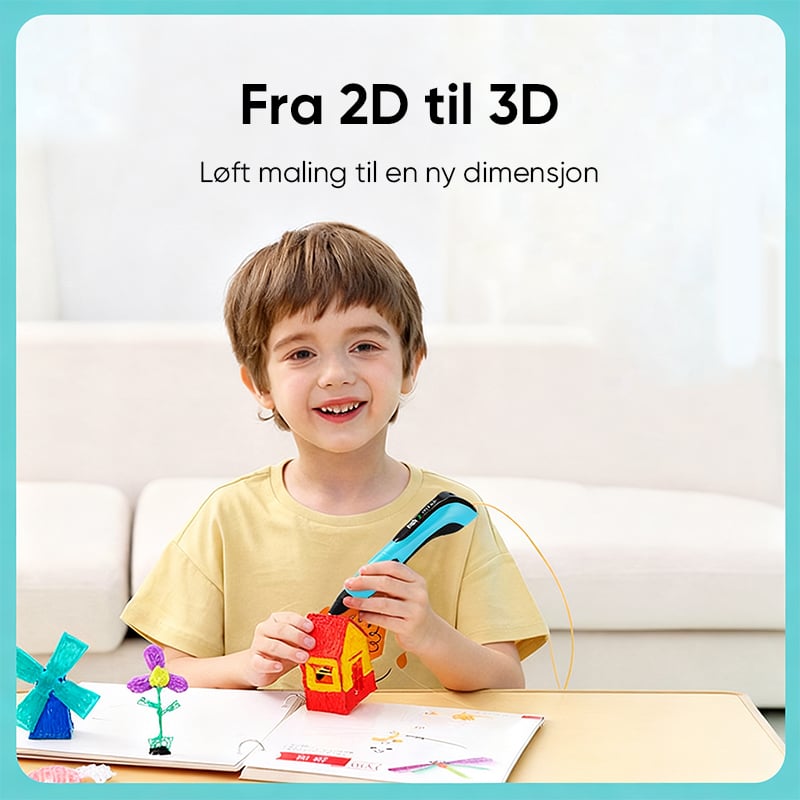 Barnas Pedagogiske Gjør-Det-Selv Kreasjon 3D-Tegnings Printpenn