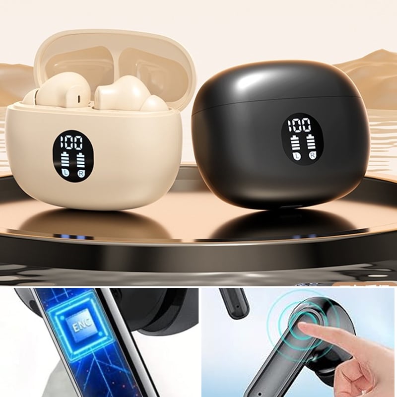 Støyreduserende Bluetooth-Hodesett med Digitalt Display