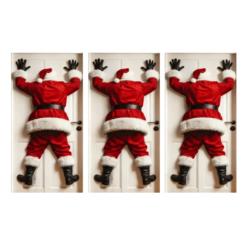 🎅Julenissens Dørklistremerke Dekorasjon