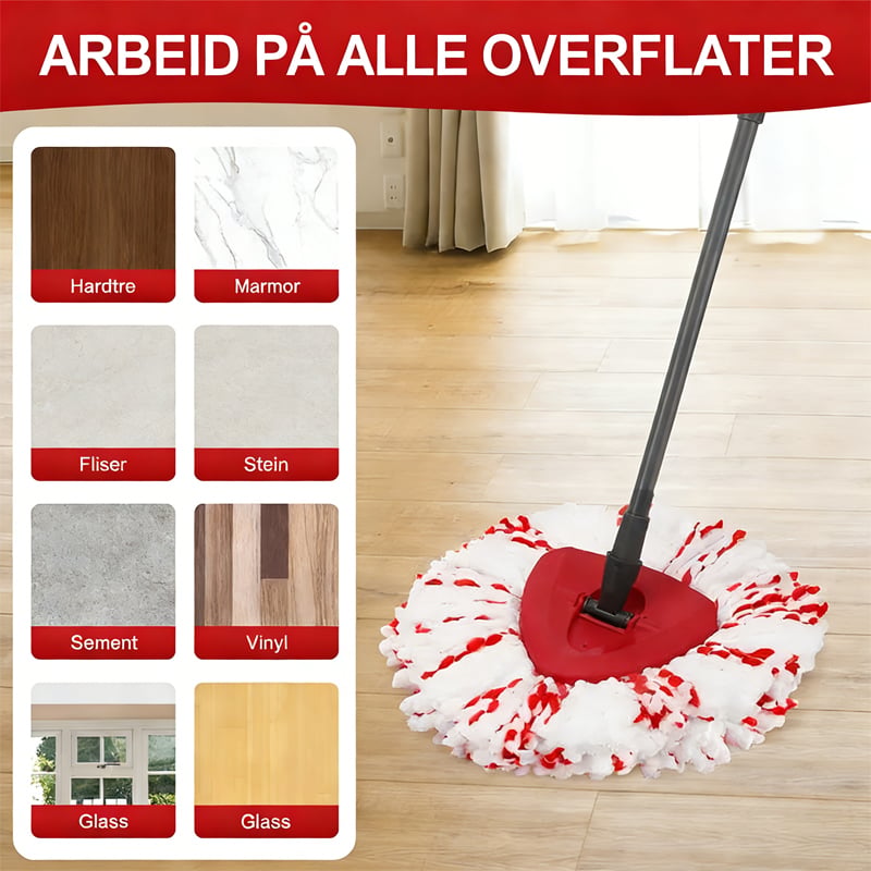 Mikrofiber Spinn Moppehode