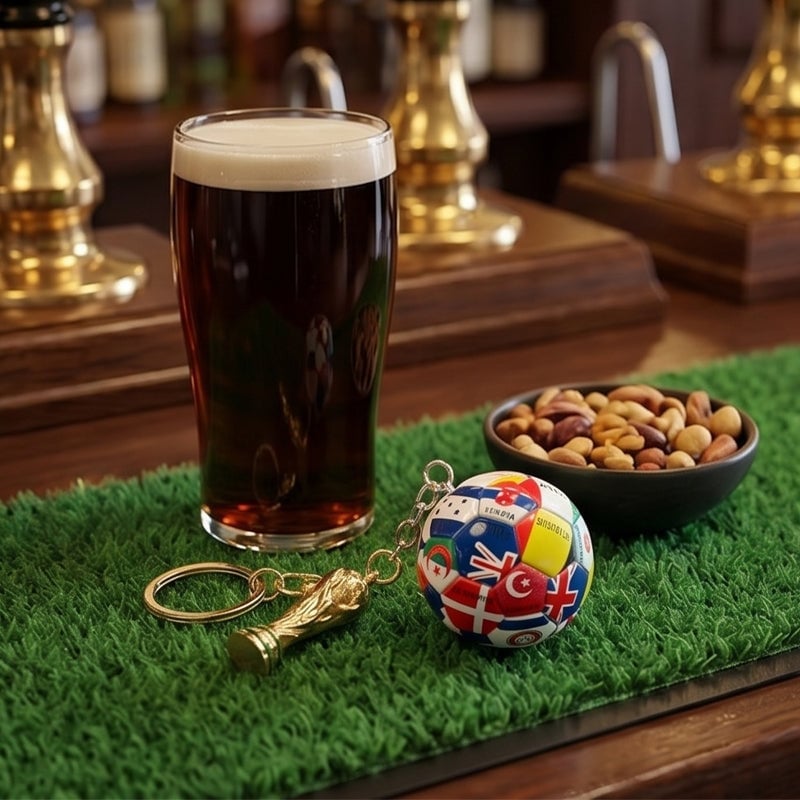 Soccer Commemorative Keychain