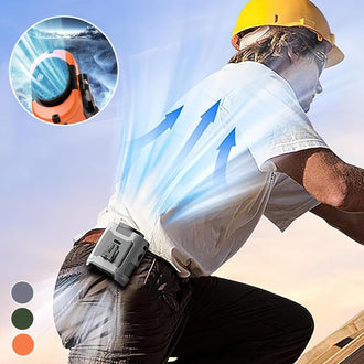 Oppladbar vifte med midjeklips