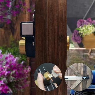 Hageport fjær tverrstang lås