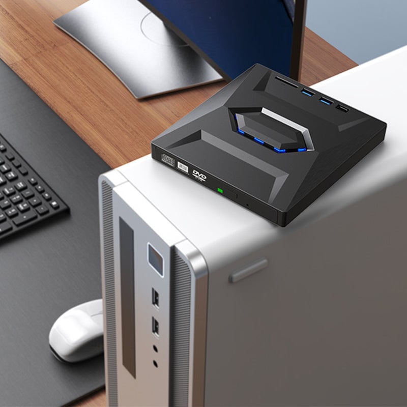 7-i-1 ekstern USB DVD-stasjon og Blu-ray-spiller