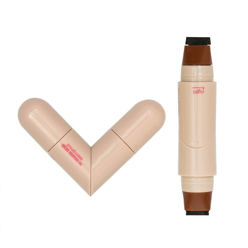 Roterende eyeliner-stempelpenn med dobbelt-hode design