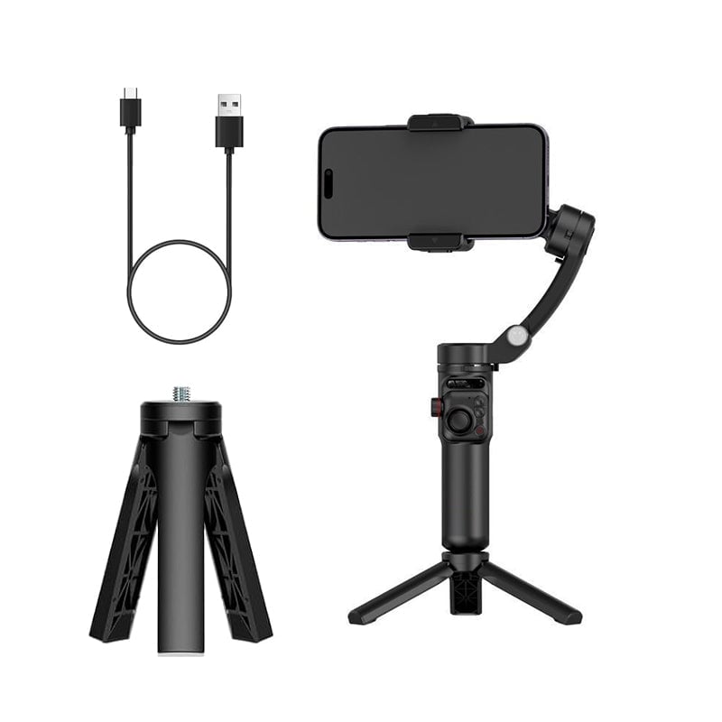 Smart 3-Axis Gimbal Stabilizer with AI Tracking – Professional Video Shooting Tool