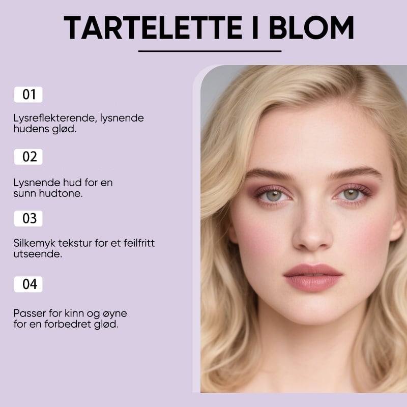 Alt-i-Ett-Palett for Highlightere, Øyenskygge og Rouge