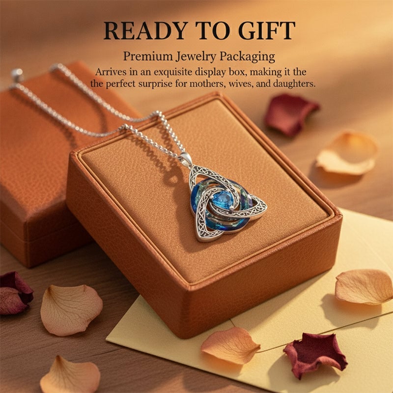 12-Month Celtic Birthstone Necklace