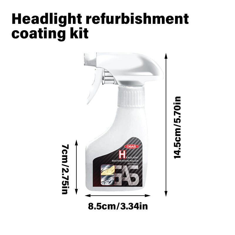 Spray for restaurering av frontlykter