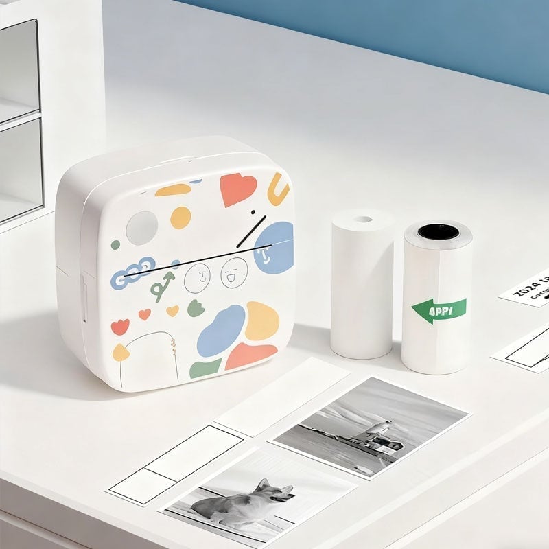 Mini Trådløs Bluetooth-Etikettskriver