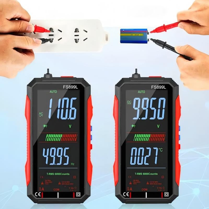 Sann RMS Digitalt Voltmeter med 6000 Telling
