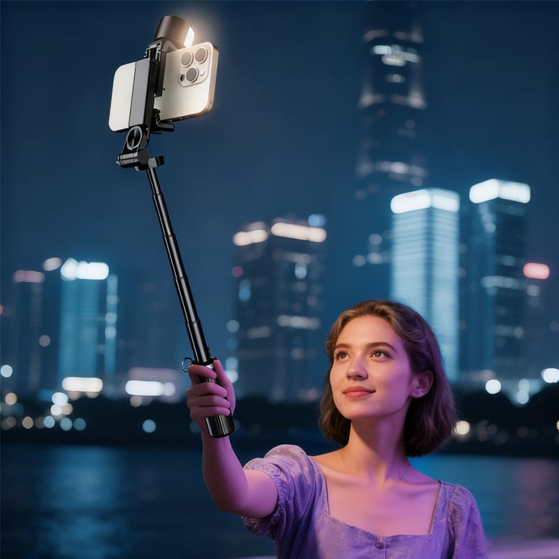 Mini Bærbar Bluetooth-Selfiestang