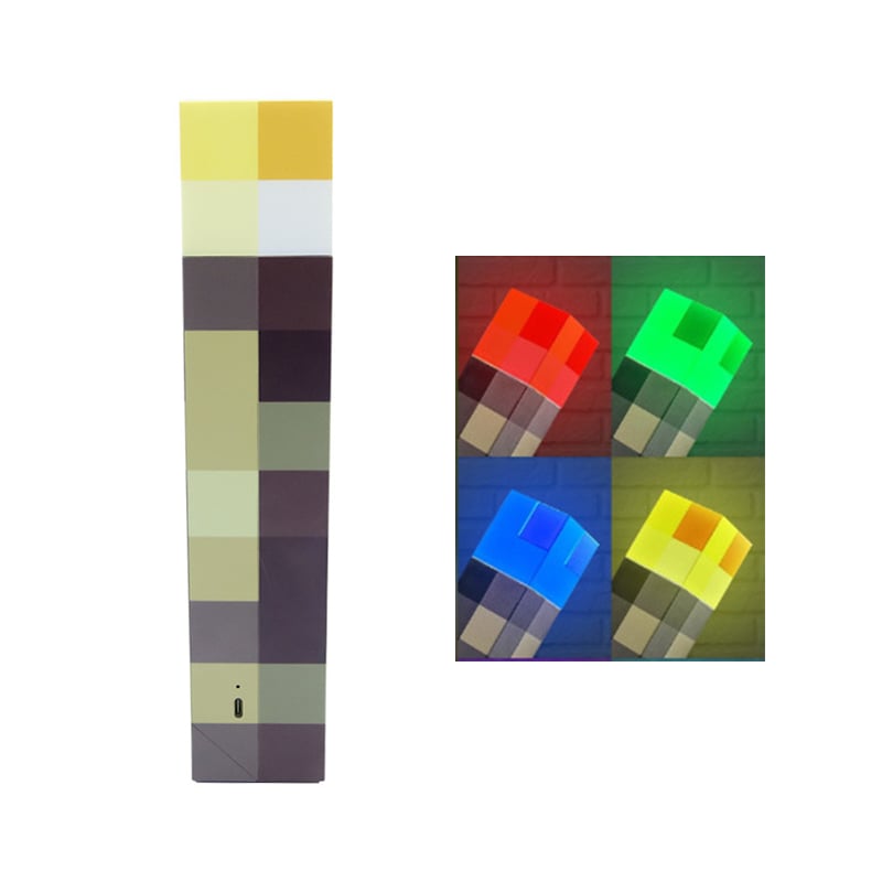 Minecraft Magnetisk Fakkellampe Dekorasjon