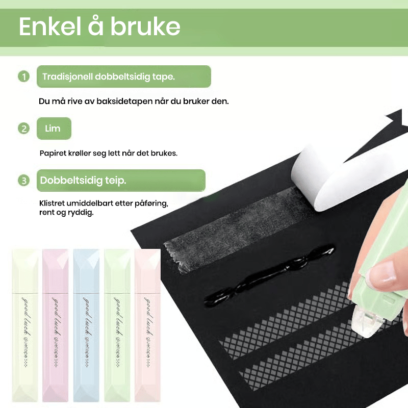 Dobbeltsidig Taperulle for Scrapbooking