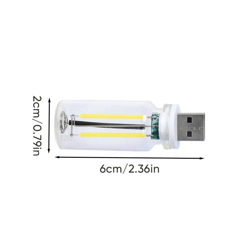 USB Glass Nattlys