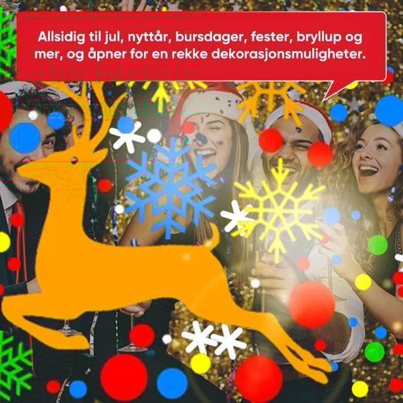 Juleprojeksjons Mønsterlampe