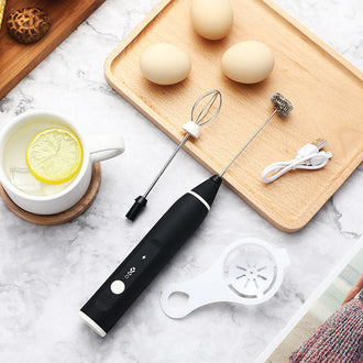 Håndholdt 2 i 1 elektrisk miniskummer og visp