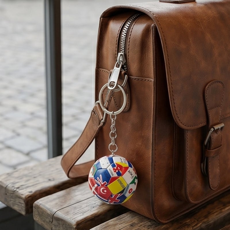 Soccer Commemorative Keychain
