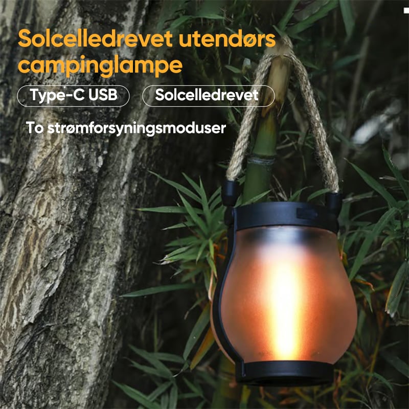 Solcelledrevet Lanterne Utendørs Lys