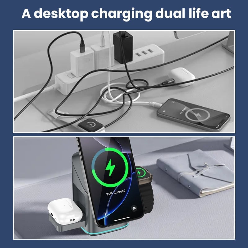 Aless™  3-in-1 Wireless Fast Charging Charger