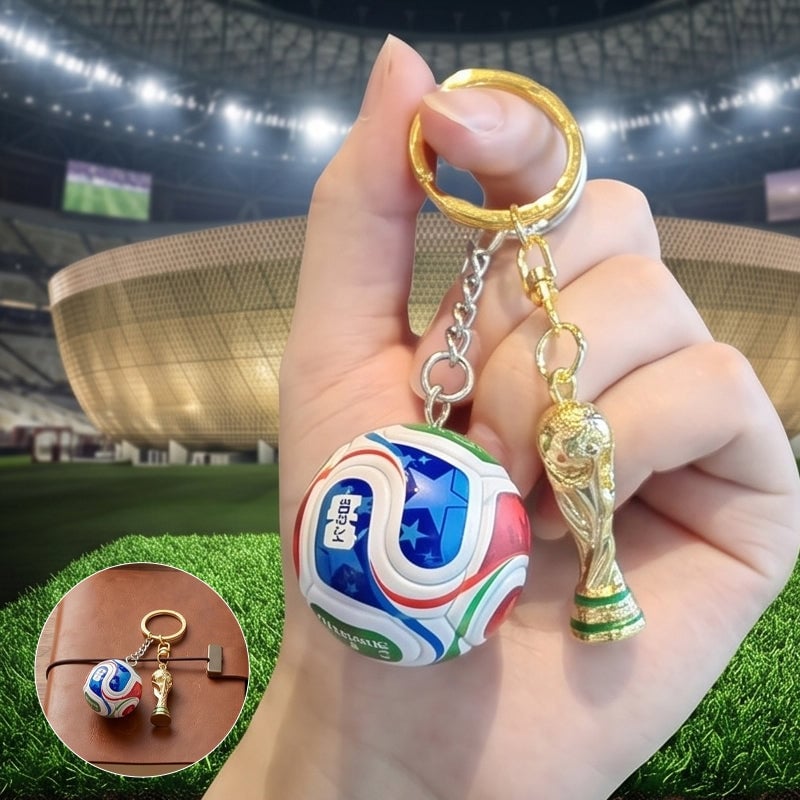 Soccer Commemorative Keychain