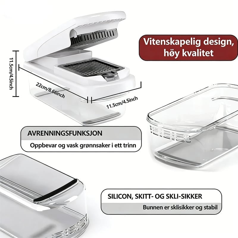 Multifunksjonell Grønnsakskutter