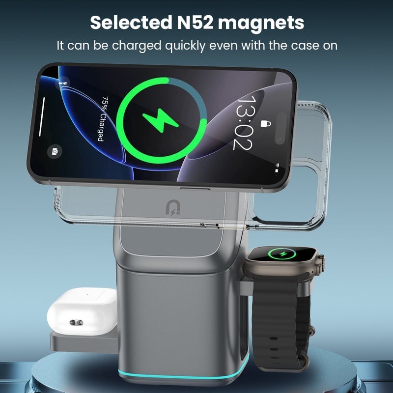 Aless™  3-in-1 Wireless Fast Charging Charger