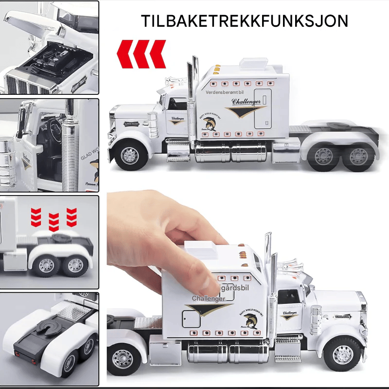 1:24 Amerikansk Tung Lastebil i Metall