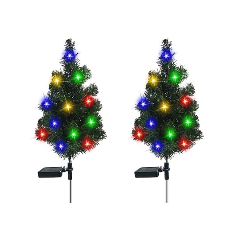 Solcelledrevet Farget LED Julelys