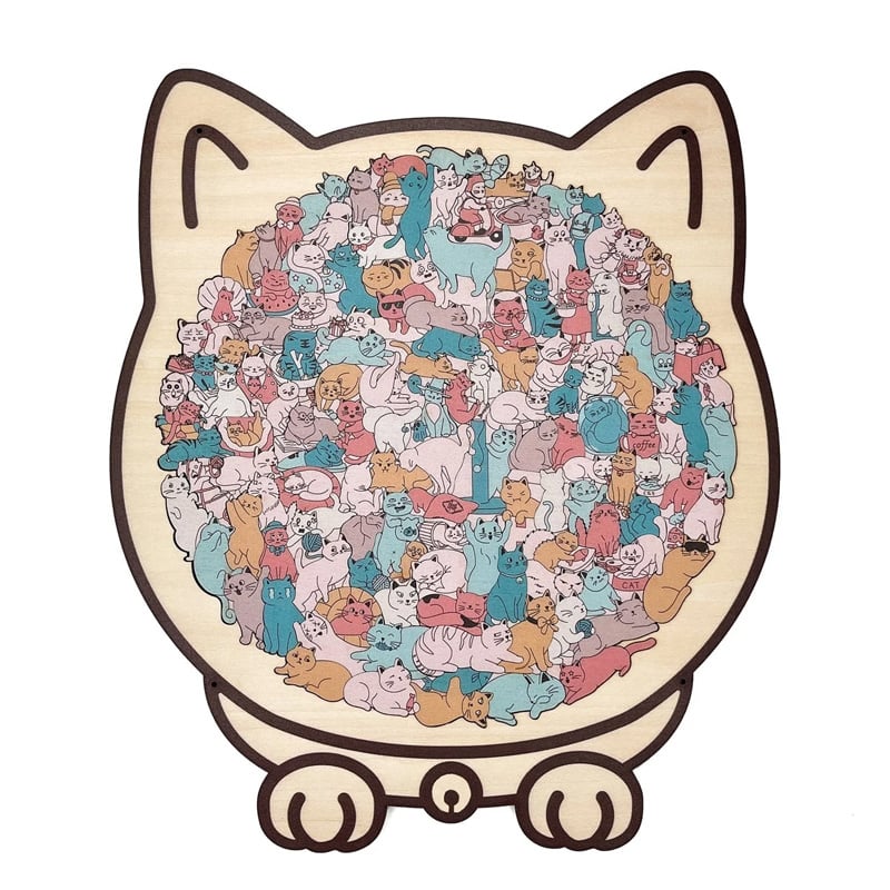 Katteformet Trepuslespill