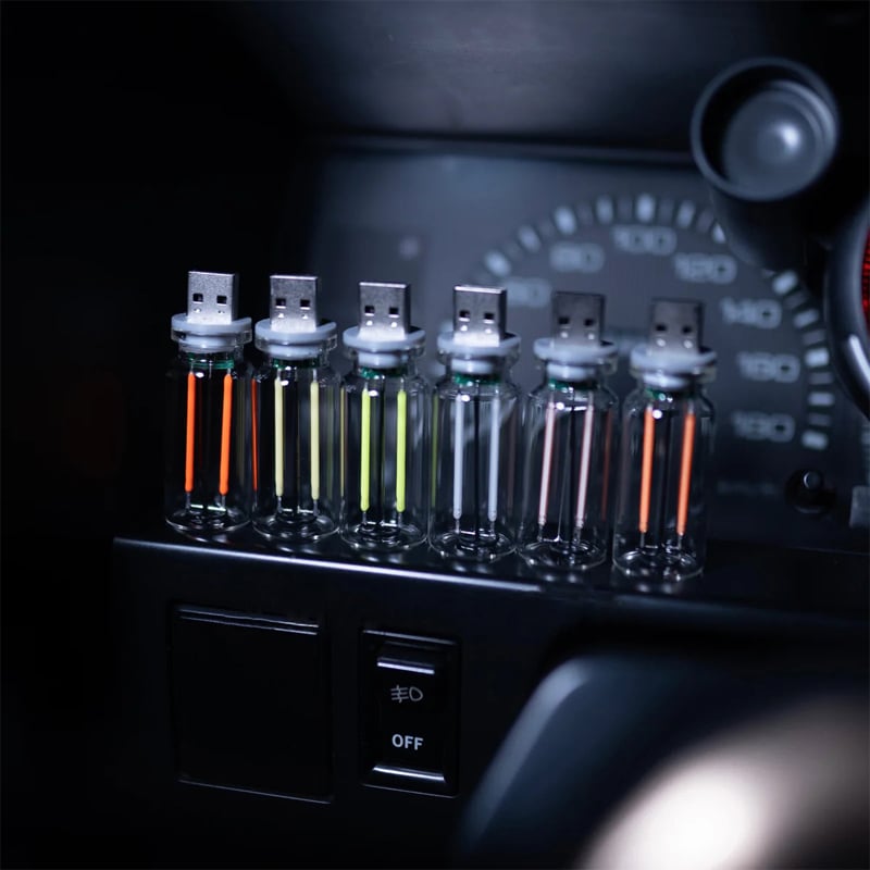 USB Glass Nattlys