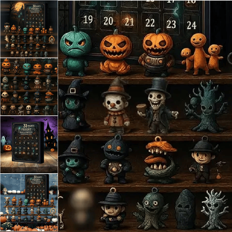 31 Netter med Skrekk Halloween-Nedtellingsboks