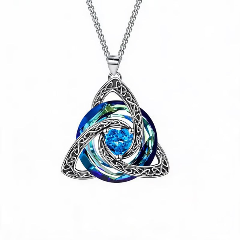 12-Month Celtic Birthstone Necklace