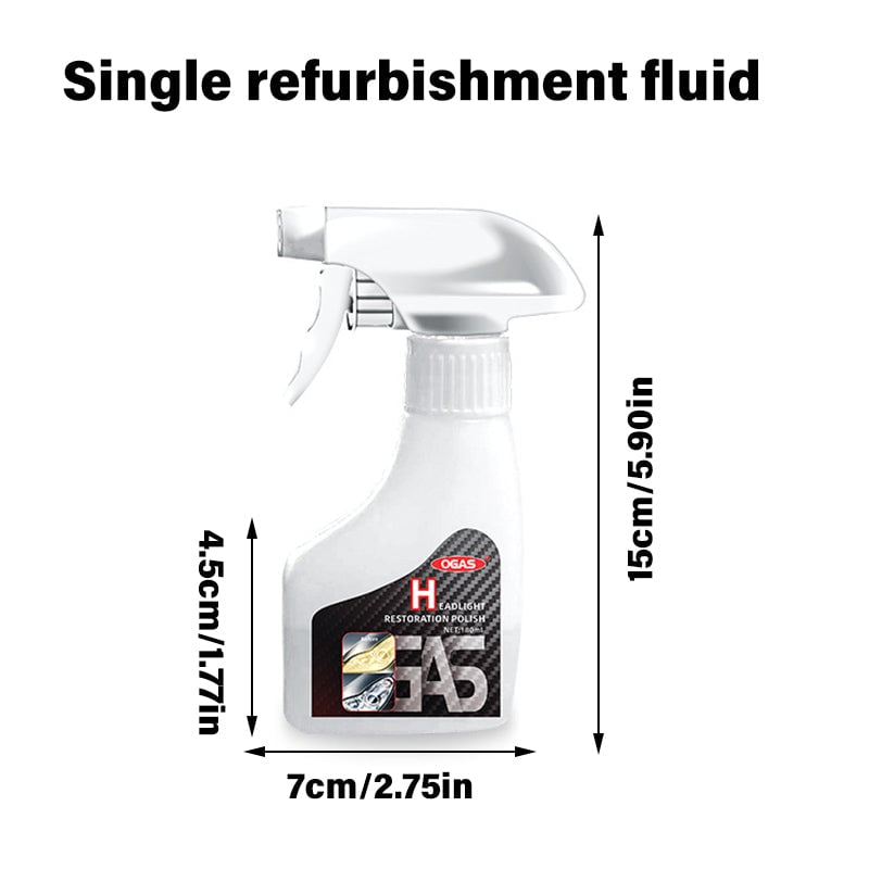 Spray for restaurering av frontlykter