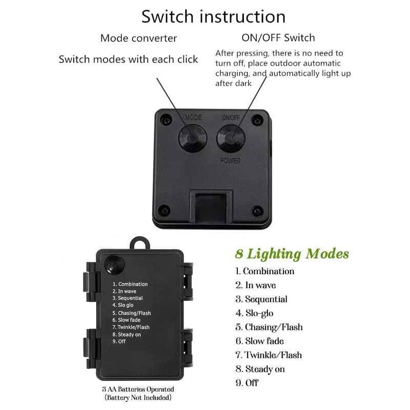 Solcelledrevet Julestemningslys