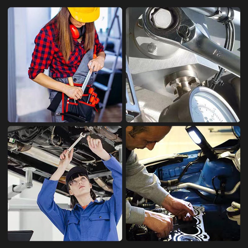 Justerbart Skrallenøkkelsett