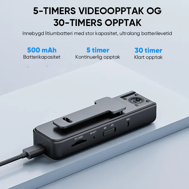 Ultra HD 2-i-1 Sports Video- og Lydopptaker