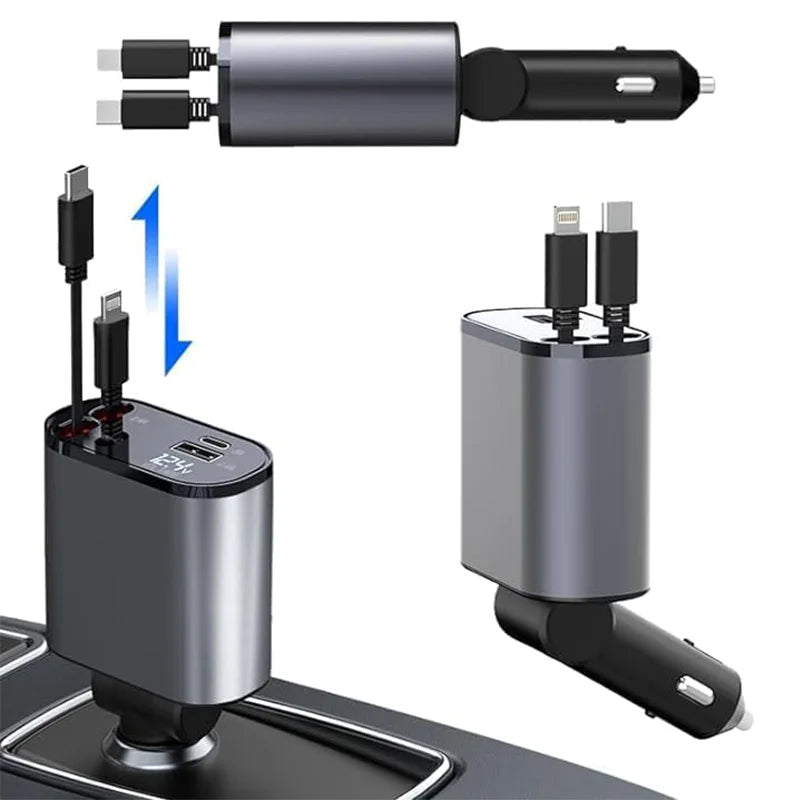 4-i-1 Teleskopisk Biladapter