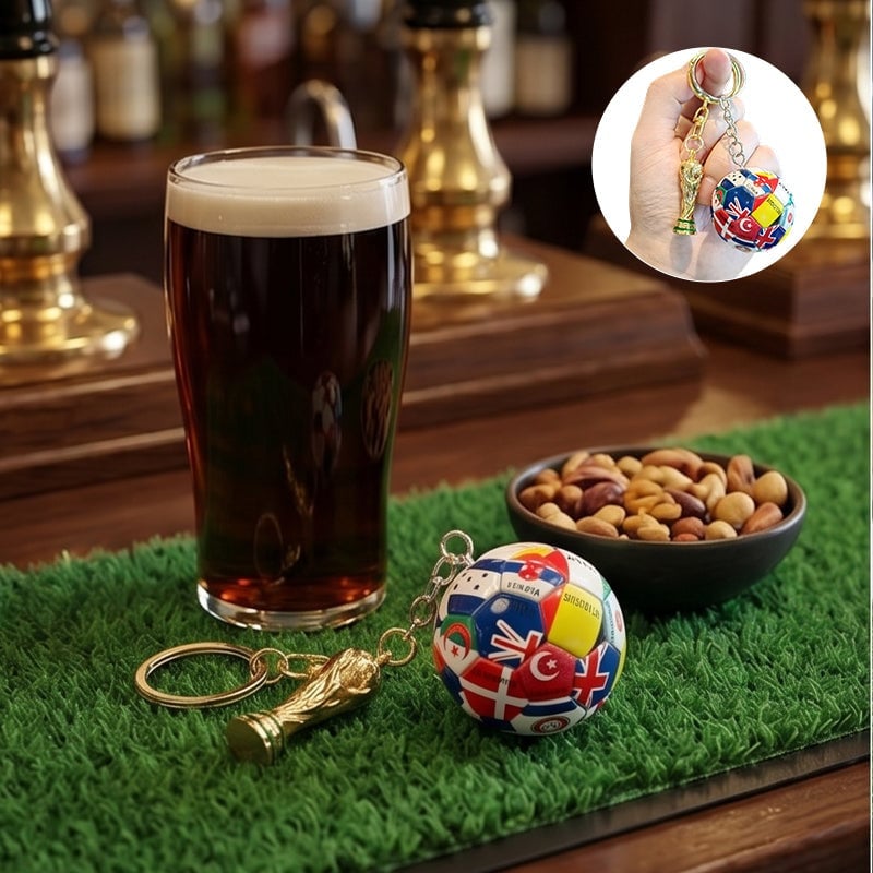 Soccer Commemorative Keychain