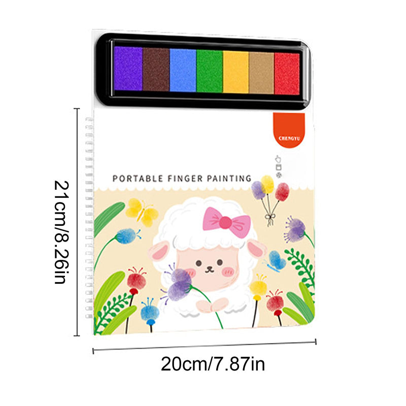 Children's educational finger painting book
