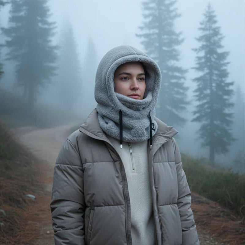 Autumn Winter All-in-one Velvet Thickened Windproof Earmuffs