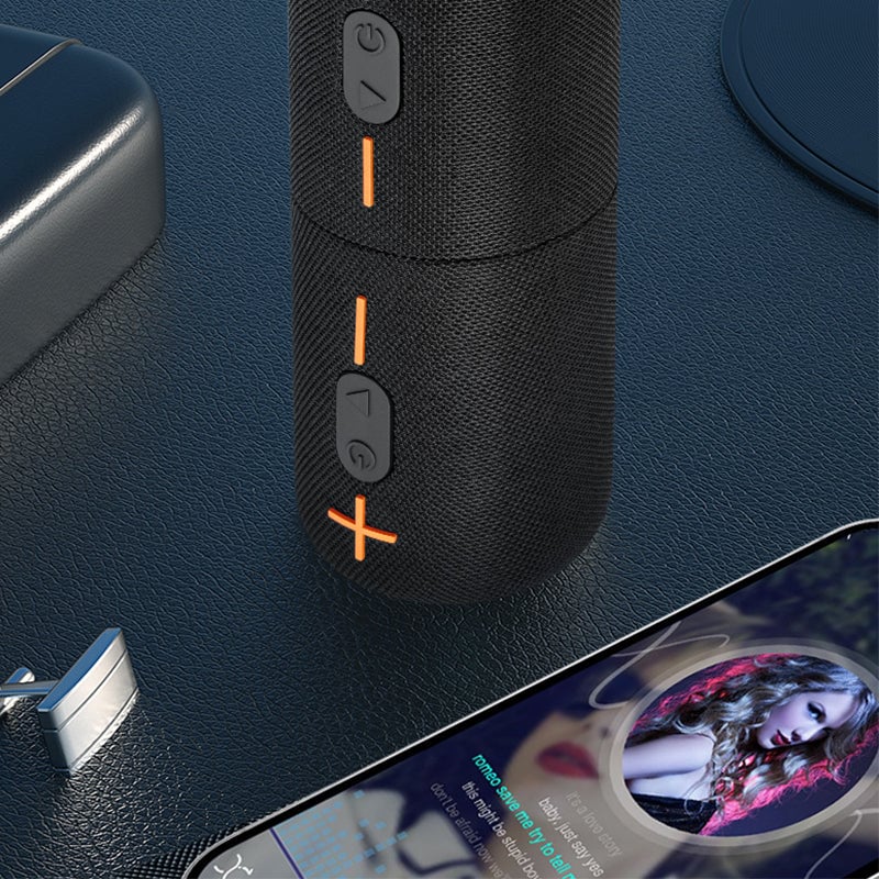 Splittet Bluetooth-Høyttaler – Blendende Fargerik Subwoofer