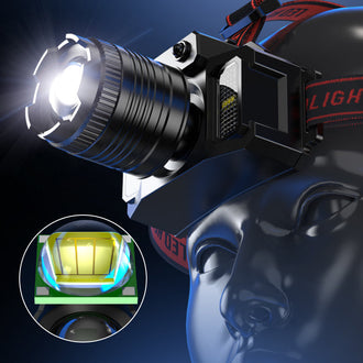 Hodelykt med sterk lyssensor