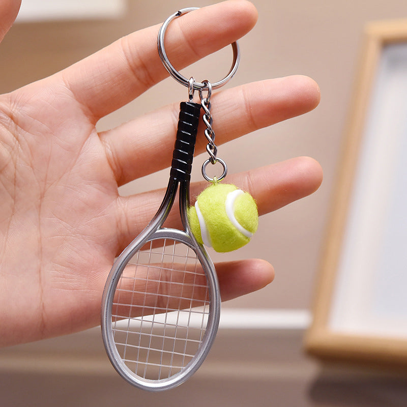 Mini nøkkelring med tennisracket