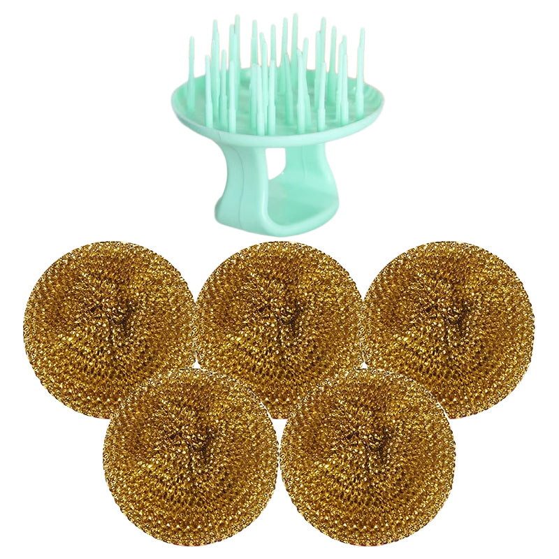 Ståltråd Rengjøringsball med Utskiftbart Håndtak